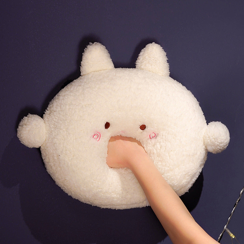 Soft Cuddly Round Stuffed Animal Pillow Set