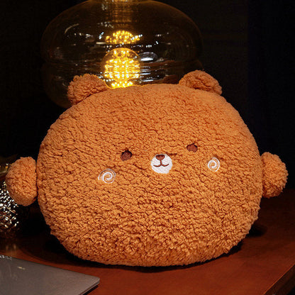 Soft Cuddly Round Stuffed Animal Pillow Set