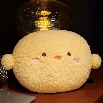 Soft Cuddly Round Stuffed Animal Pillow Set