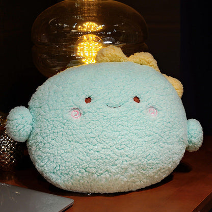 Soft Cuddly Round Stuffed Animal Pillow Set