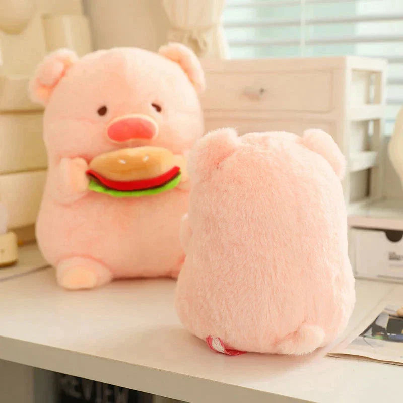 Soft Cuddly Round Pig Plush Toy