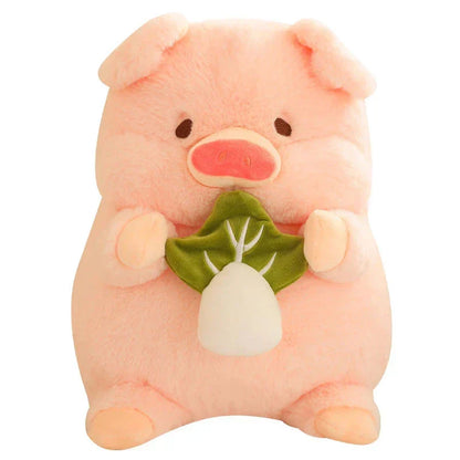 Soft Cuddly Round Pig Plush Toy