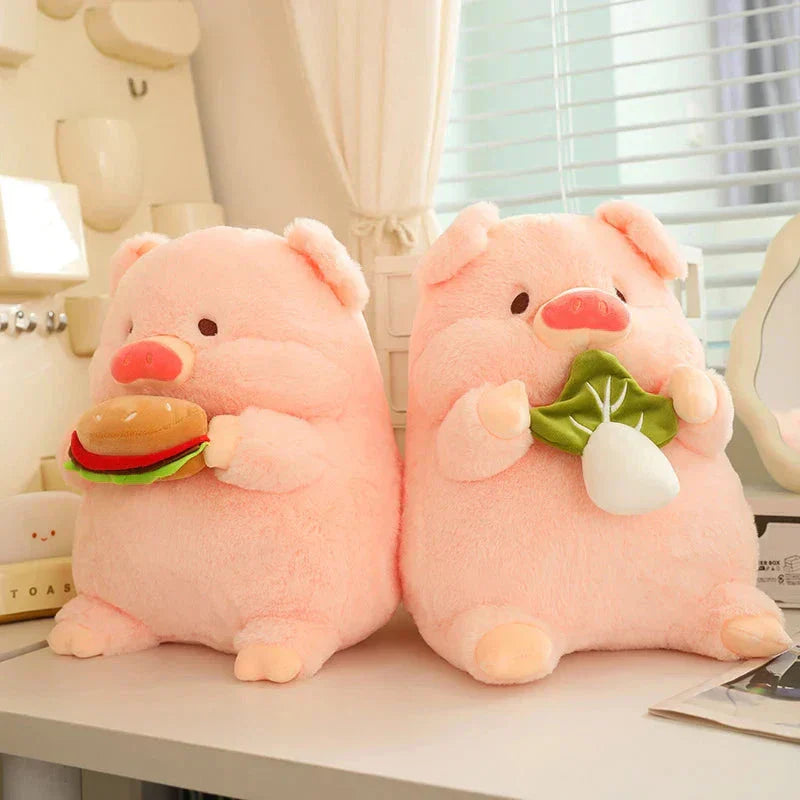 Soft Cuddly Round Pig Plush Toy