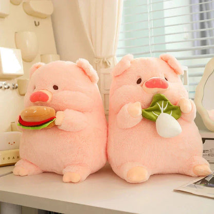 Soft Cuddly Round Pig Plush Toy