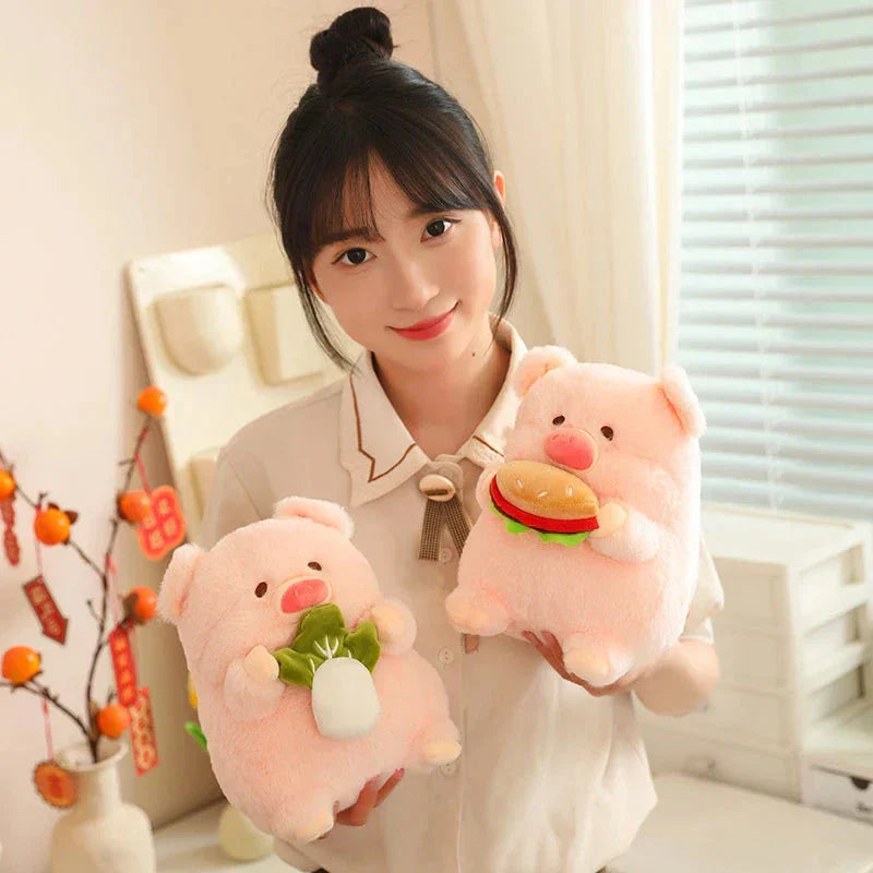 Soft Cuddly Round Pig Plush Toy