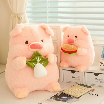 Soft Cuddly Round Pig Plush Toy