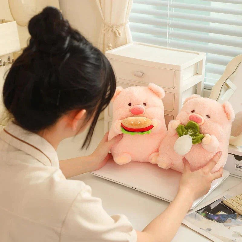 Soft Cuddly Round Pig Plush Toy