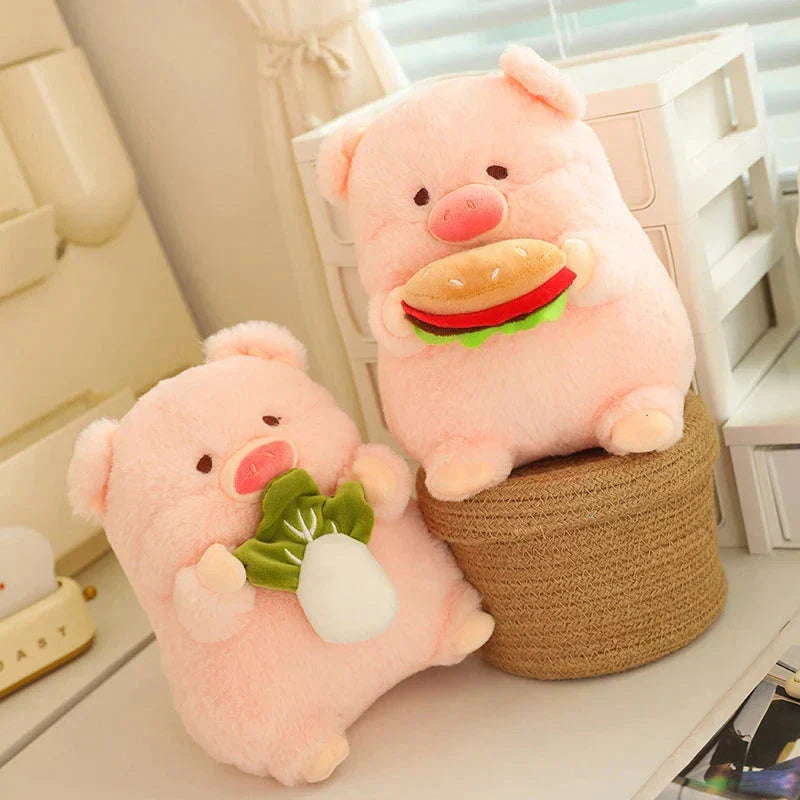 Soft Cuddly Round Pig Plush Toy