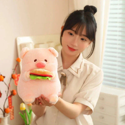 Soft Cuddly Round Pig Plush Toy