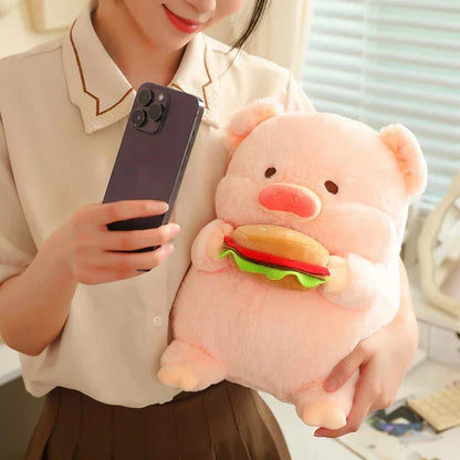 Soft Cuddly Round Pig Plush Toy