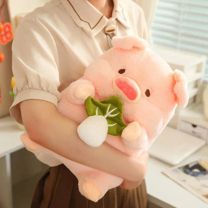 Soft Cuddly Round Pig Plush Toy