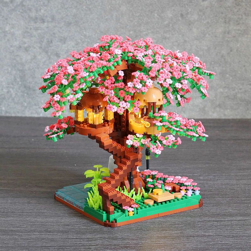 Mini Japanese Style Cherry Blossom House Model Kit