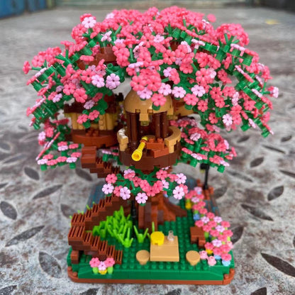 Mini Japanese Style Cherry Blossom House Model Kit