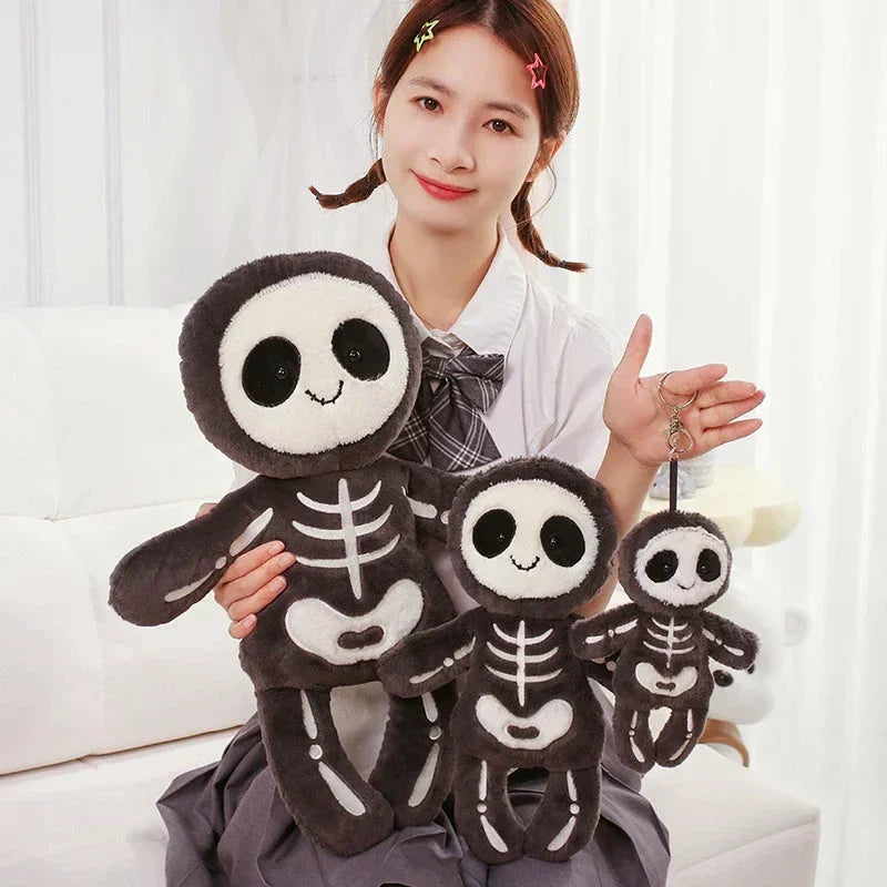 Spooky Skeleton and Mummy Soft Toys