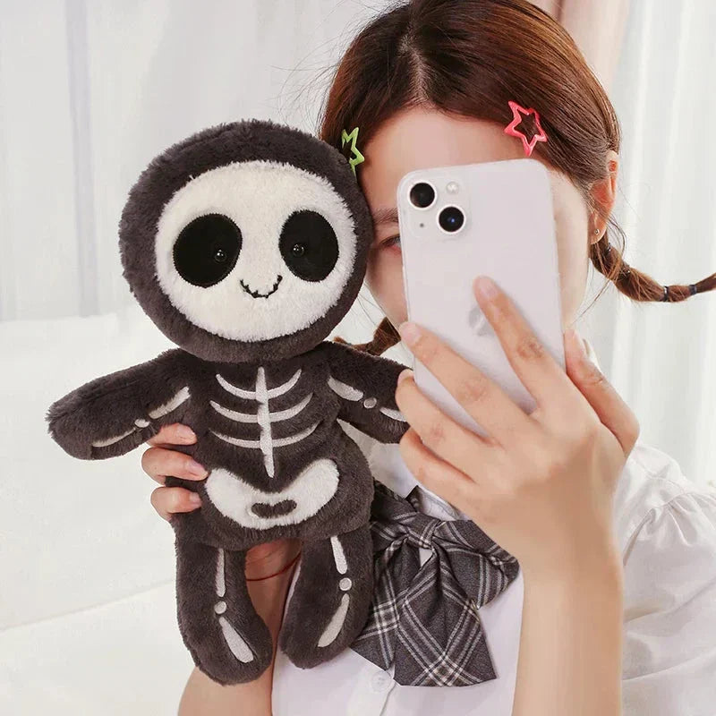 Spooky Skeleton and Mummy Soft Toys