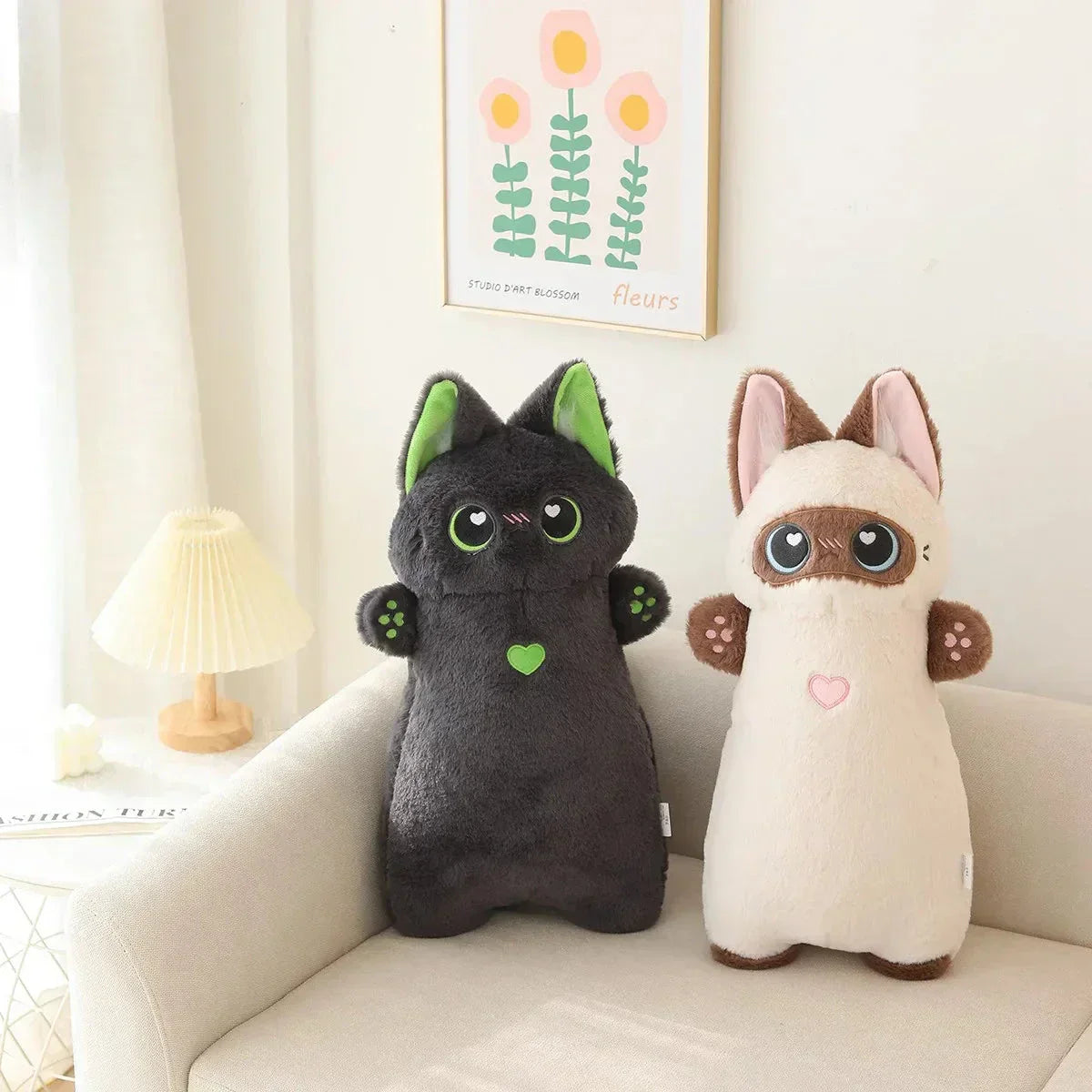Cute Dual Tone Kitten Soft Toy Collection
