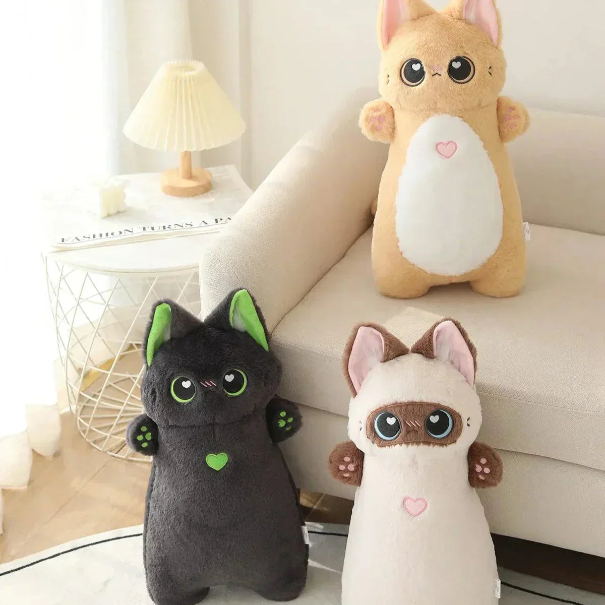 Cute Dual Tone Kitten Soft Toy Collection