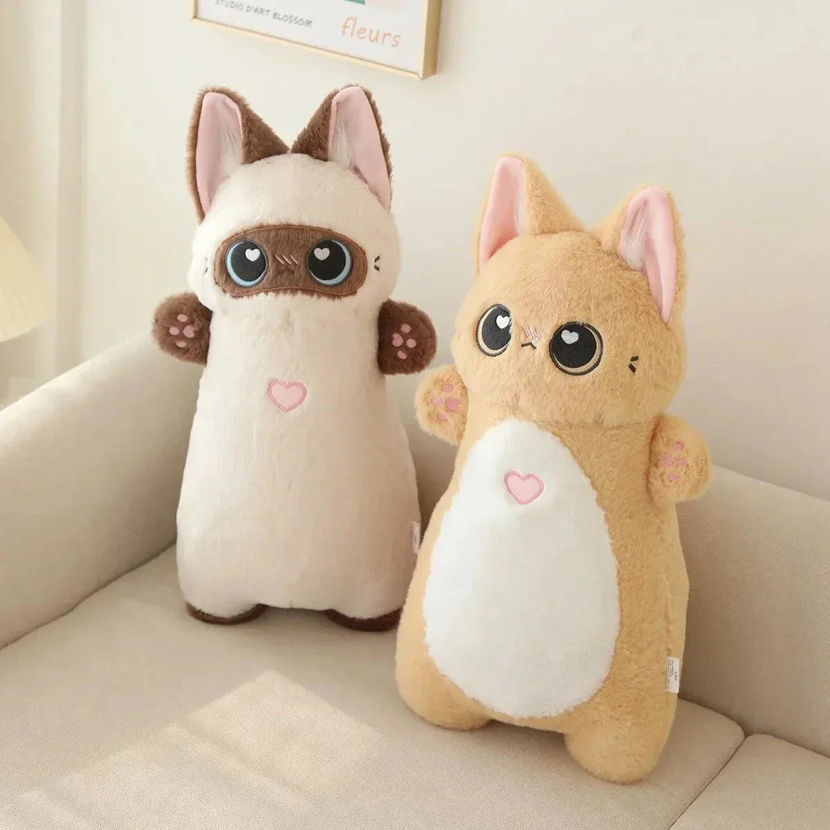 Cute Dual Tone Kitten Soft Toy Collection