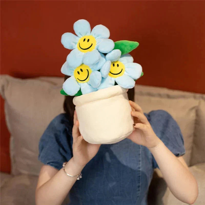 Happy Yellow Flower Pot Toy