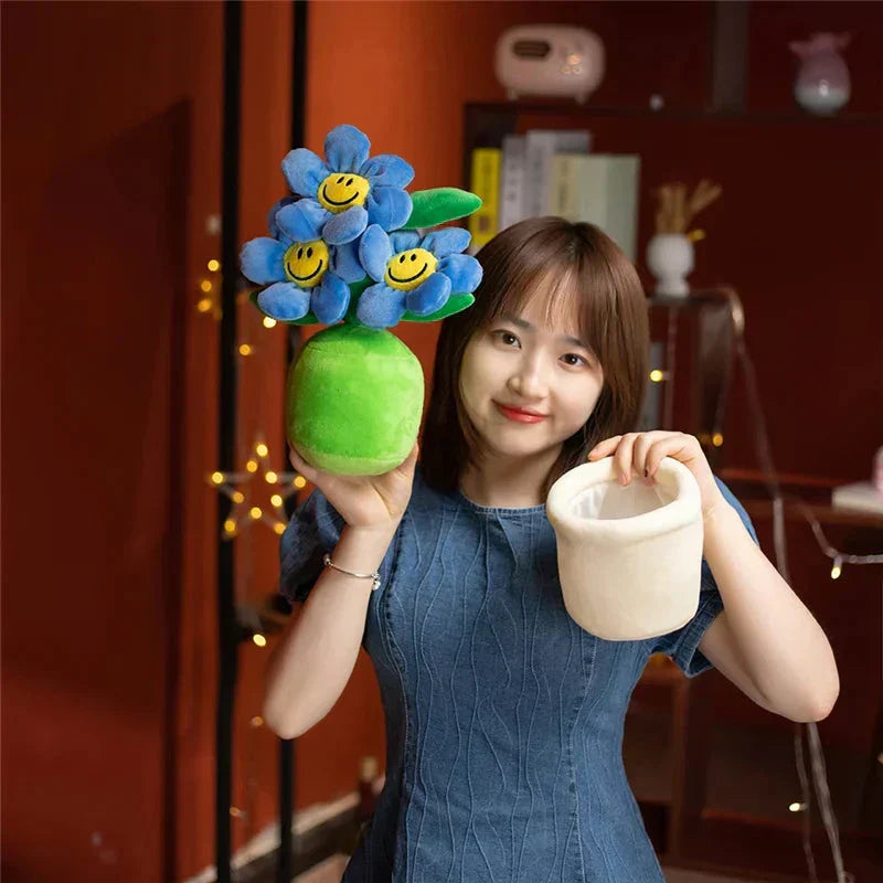 Happy Yellow Flower Pot Toy