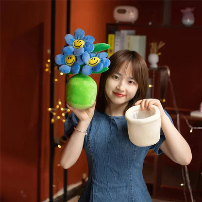 Happy Yellow Flower Pot Toy