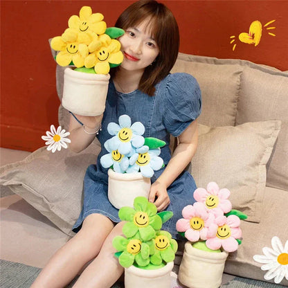 Happy Yellow Flower Pot Toy