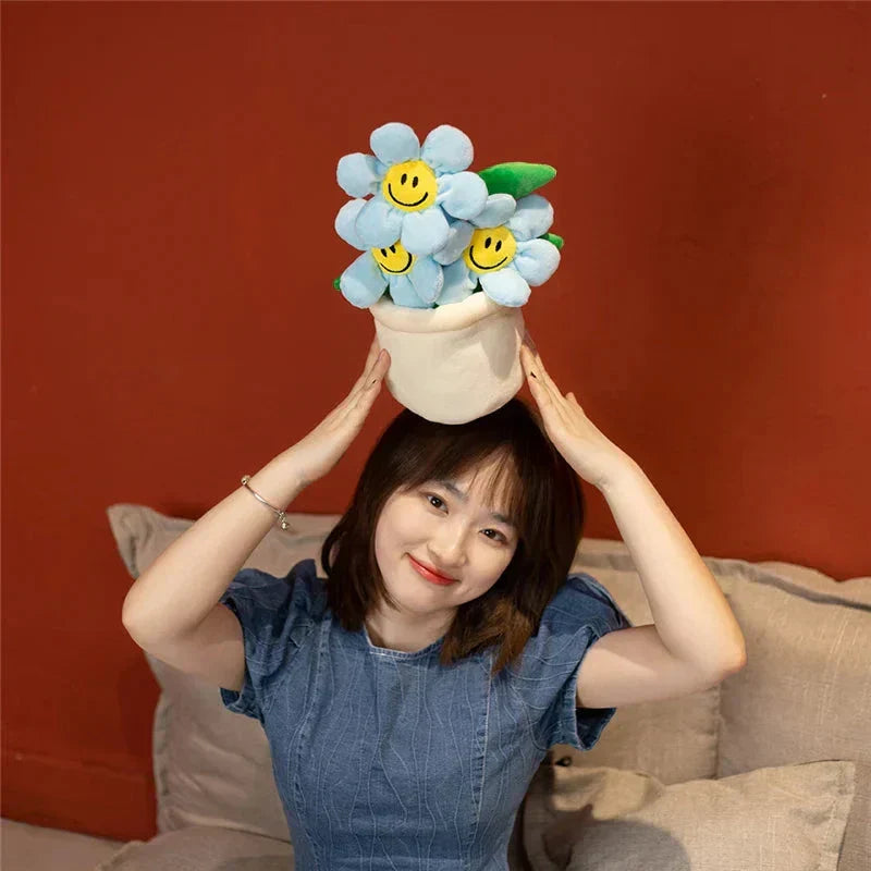 Happy Yellow Flower Pot Toy