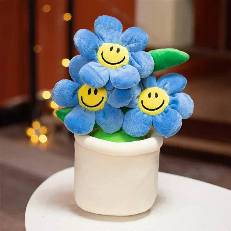 Happy Yellow Flower Pot Toy