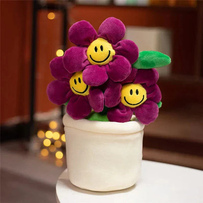 Happy Yellow Flower Pot Toy