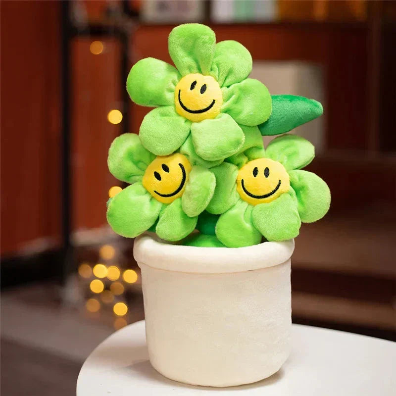 Happy Yellow Flower Pot Toy