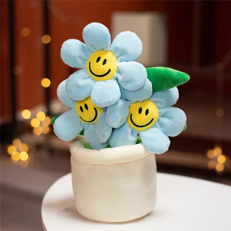 Happy Yellow Flower Pot Toy