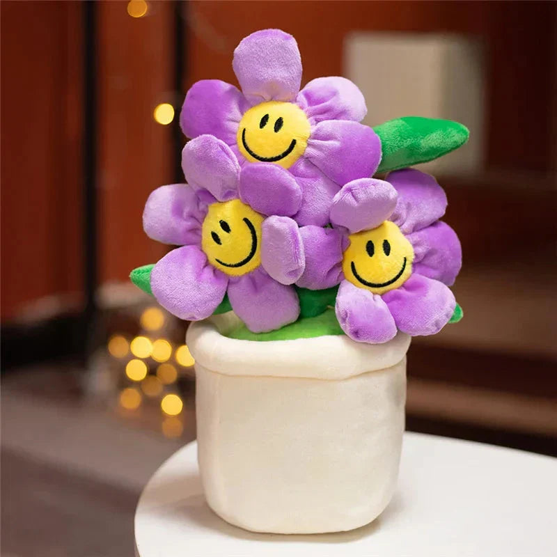 Happy Yellow Flower Pot Toy