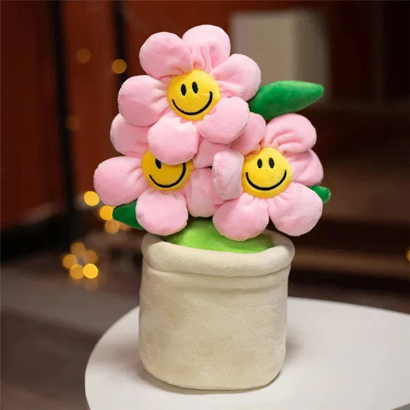 Happy Yellow Flower Pot Toy