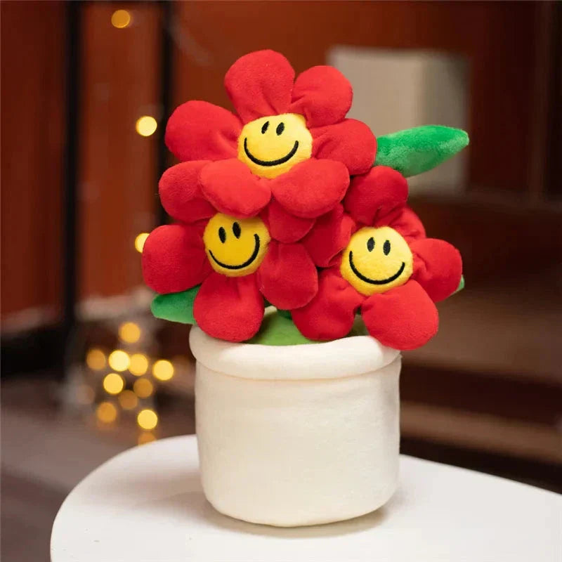 Happy Yellow Flower Pot Toy