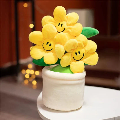 Happy Yellow Flower Pot Toy
