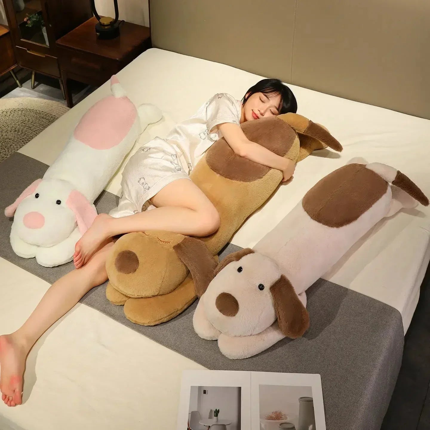 Cuddly Plush Puppy Hug Pillow