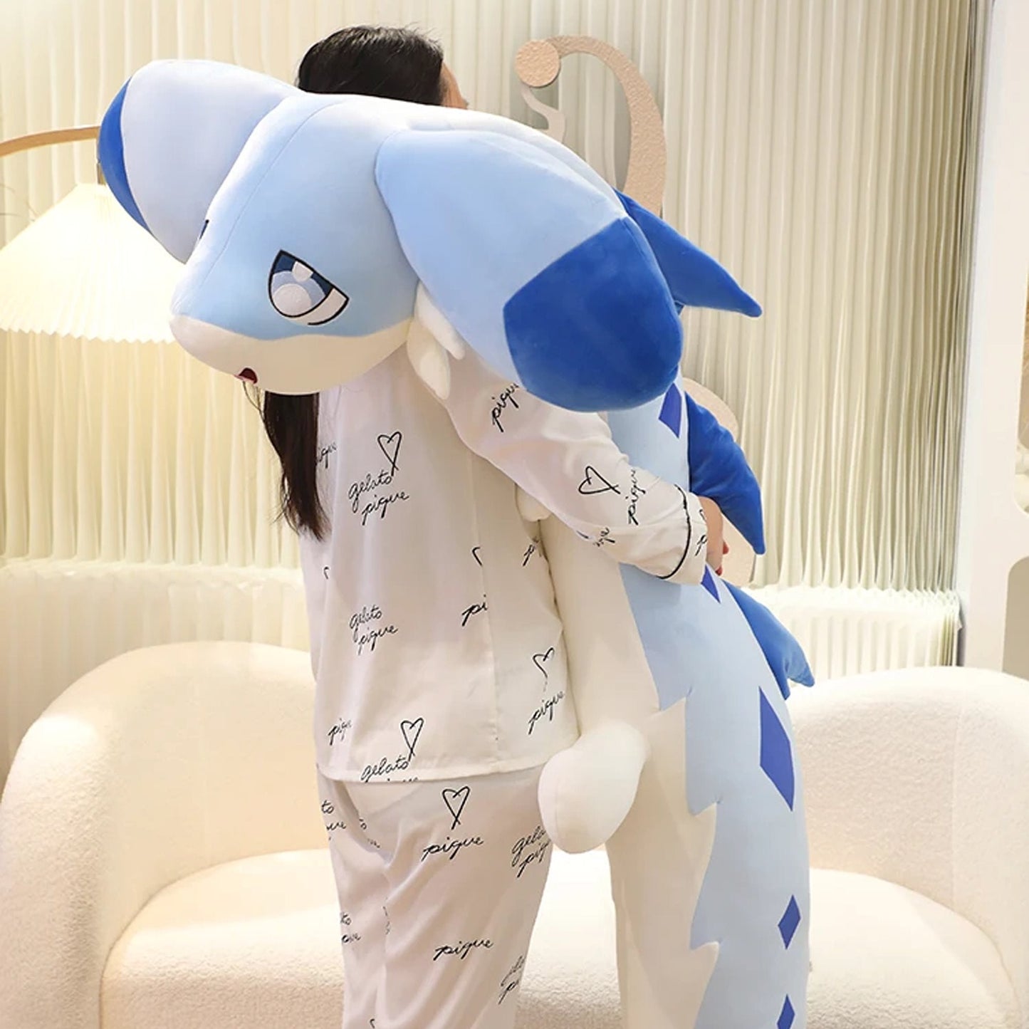 Cute Blue Dragon Soft Stuffed Animal Toy