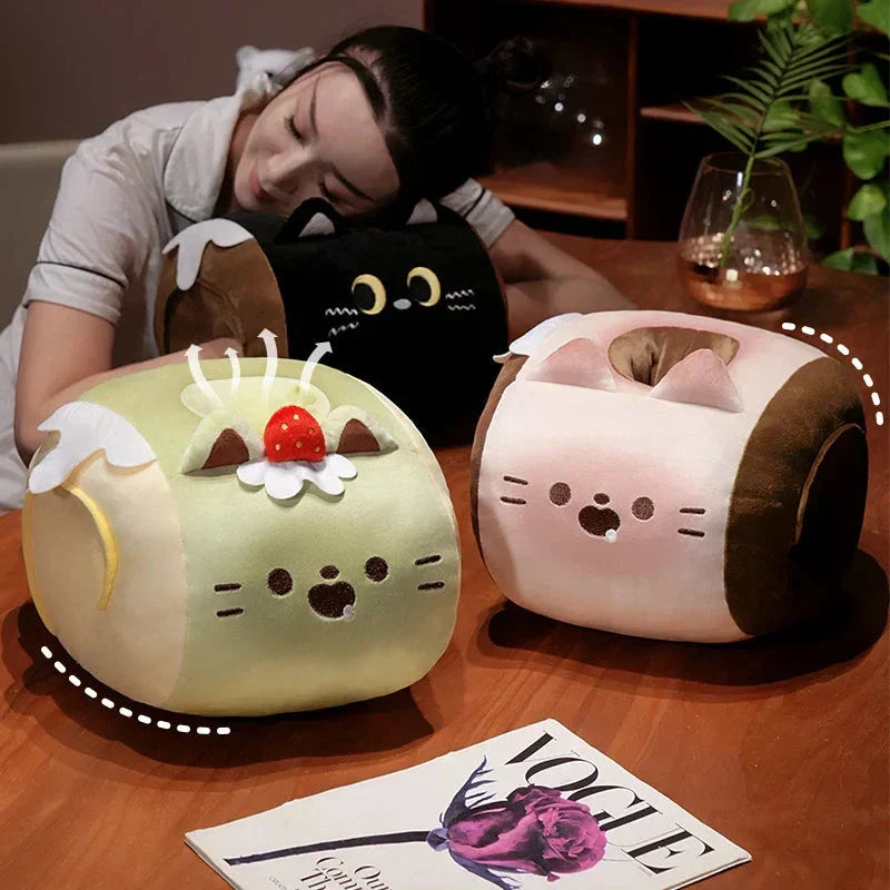Cozy Cat Heated Plush Toy with Soft Blanket