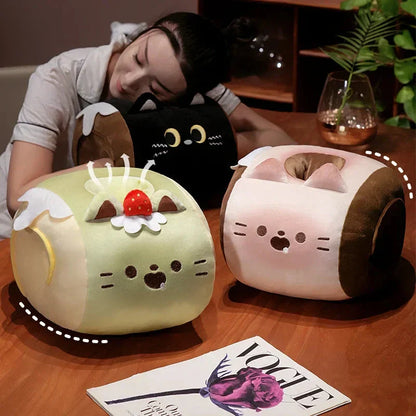 Cozy Cat Heated Plush Toy with Soft Blanket