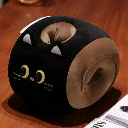 Cozy Cat Heated Plush Toy with Soft Blanket
