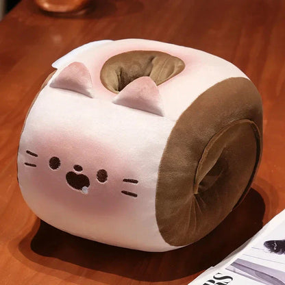 Cozy Cat Heated Plush Toy with Soft Blanket