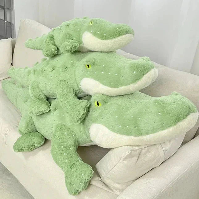 Cuddly Green Stuffed Crocodile Plush Toy