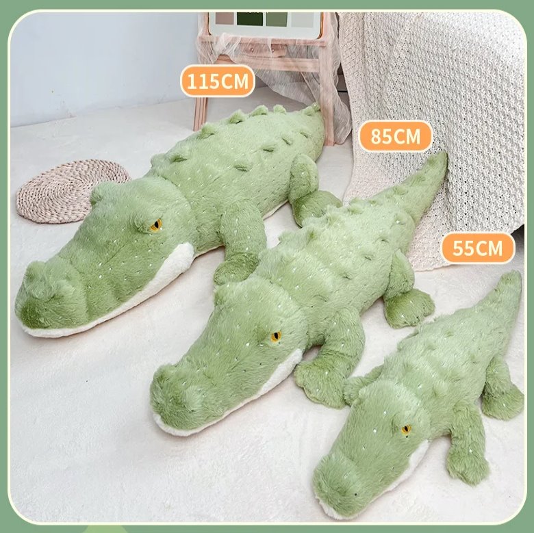Cuddly Green Stuffed Crocodile Plush Toy