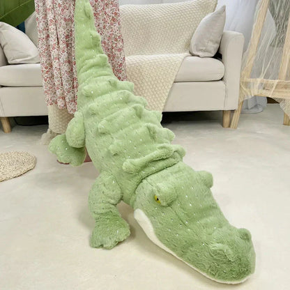 Cuddly Green Stuffed Crocodile Plush Toy