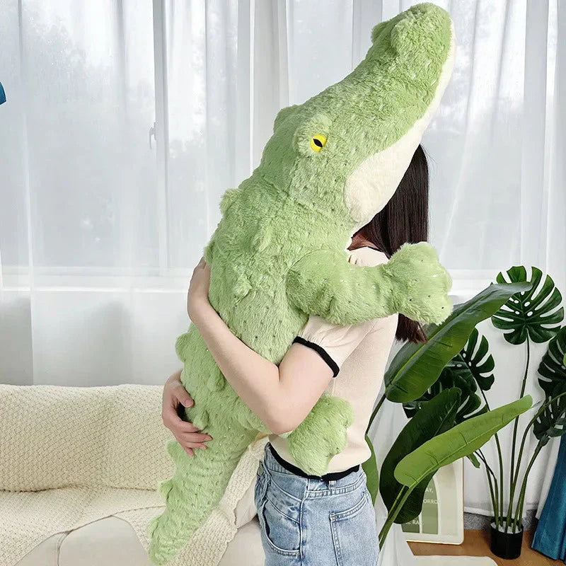 Cuddly Green Stuffed Crocodile Plush Toy