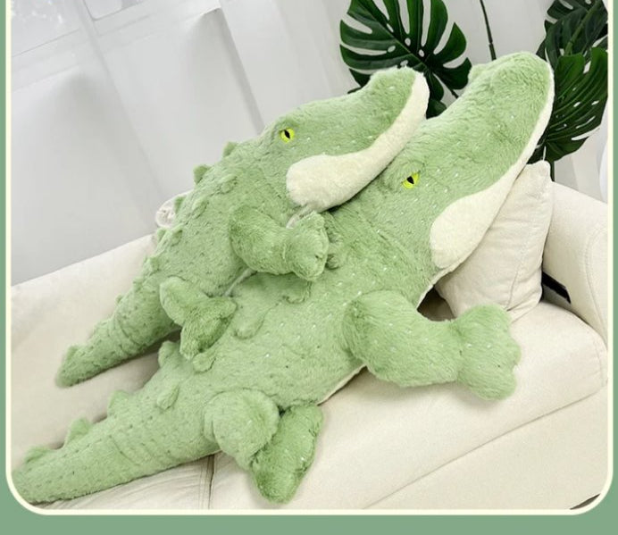 Cuddly Green Stuffed Crocodile Plush Toy
