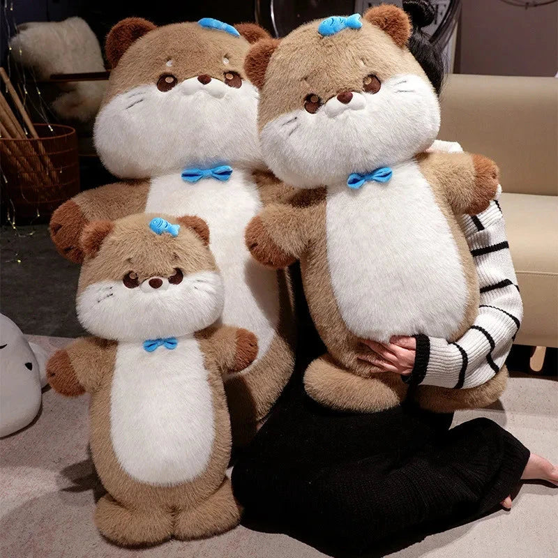Cuddly Otter Plush Toy Blanket