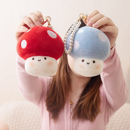 Soft Mushroom Buddy Plush Keychains