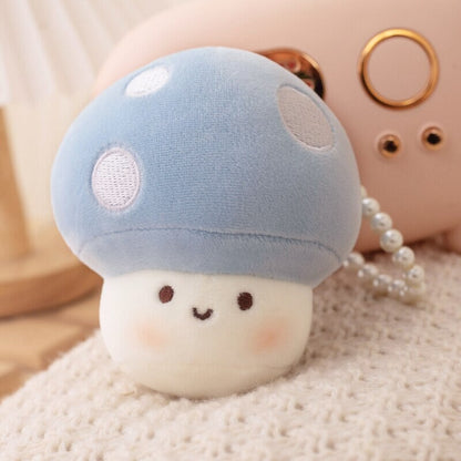 Soft Mushroom Buddy Plush Keychains
