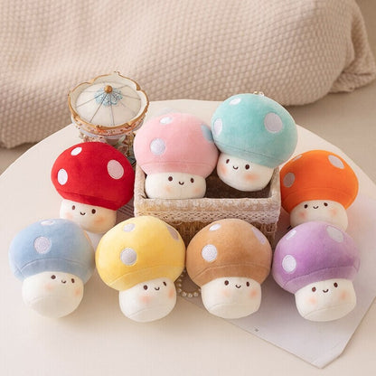 Soft Mushroom Buddy Plush Keychains - Fesara
